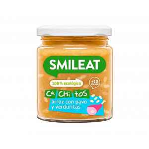 Smileat BIO příkrm krůta s rýží a zeleninou 10M+ 230 g