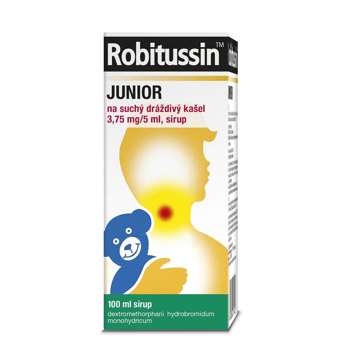 Robitussin Junior na suchý dráždivý kašel 3,75 mg/5 ml sirup 100 ml