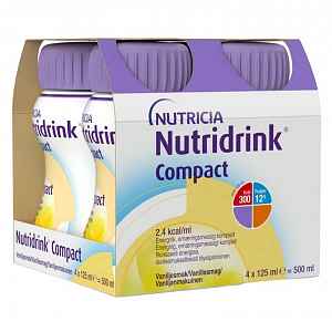 NUTRIDRINK COMPACT S PŘÍCHUTÍ VANILKOVOU 4X125ML Roztok