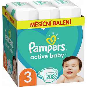 Pampers Active Baby Monthly Box S3 208ks