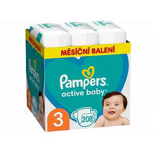 Pampers Active Baby Monthly Box S3 208ks