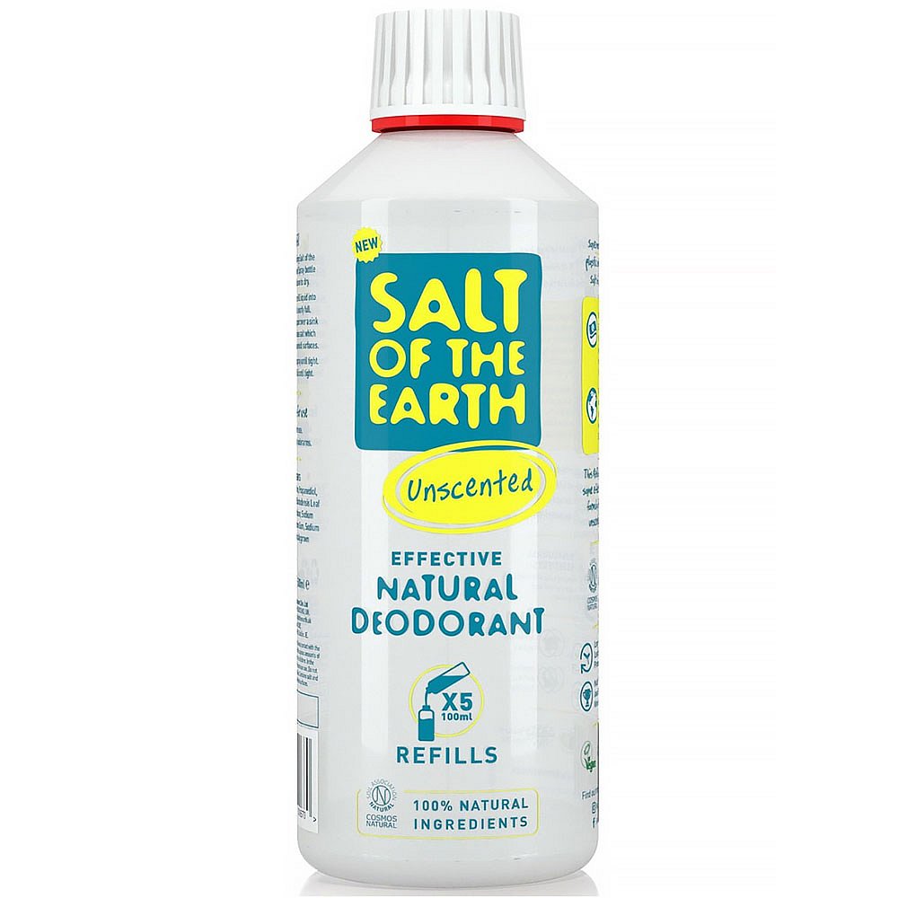 SALT OF THE EARTH Přírodní minerální deodorant Unscented bez vůně náhradní náplň 500 ml