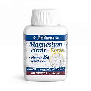 MedPharma Magnesium citrát Forte + vitamin B6 67 tobolek