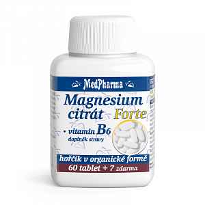 MedPharma Magnesium citrát Forte + vitamin B6 67 tobolek