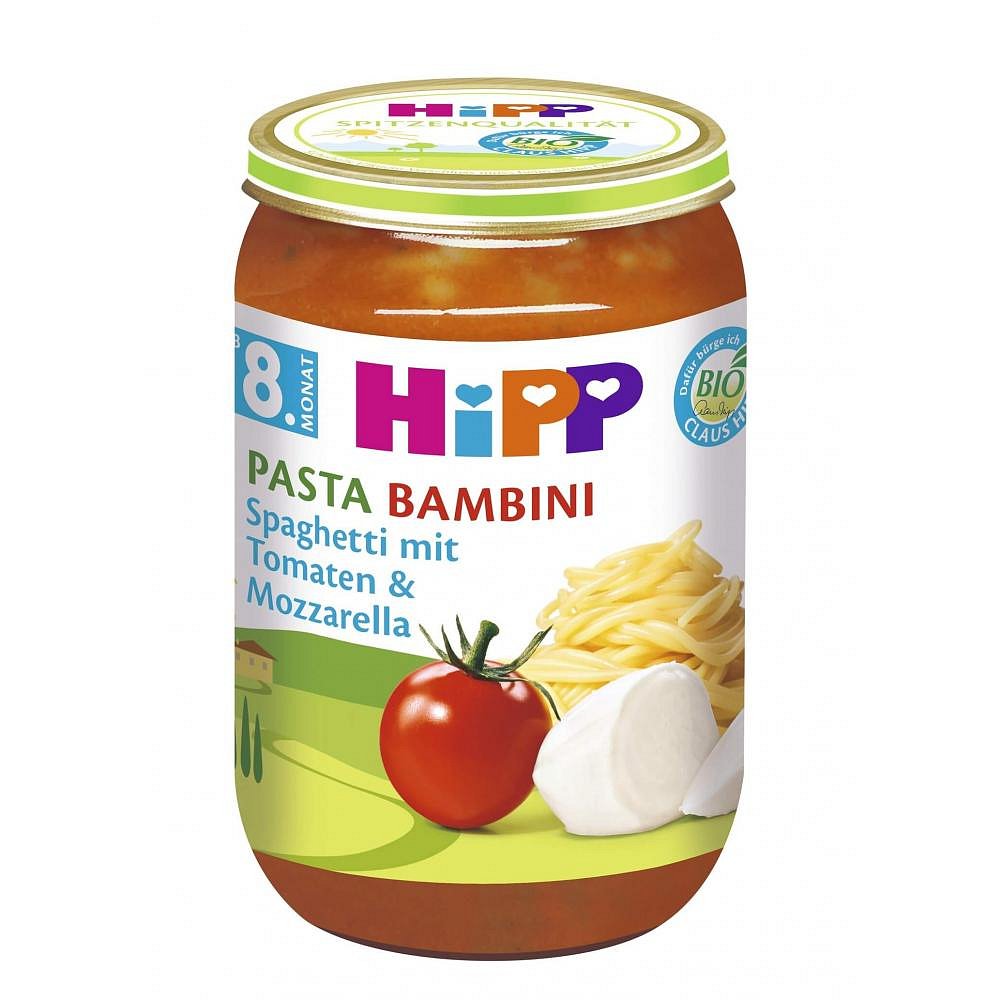 HIPP Pasta bambini Rajčata se špagetami a mozz. 220 g