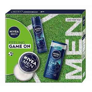 Nivea Men Box Feeling Game On 2024 dárková sada pro muže 3 ks