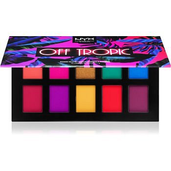 NYX Professional Makeup Off Tropic paleta očních stínů odstín 01 Hasta La Vista 10 x 1,1 g