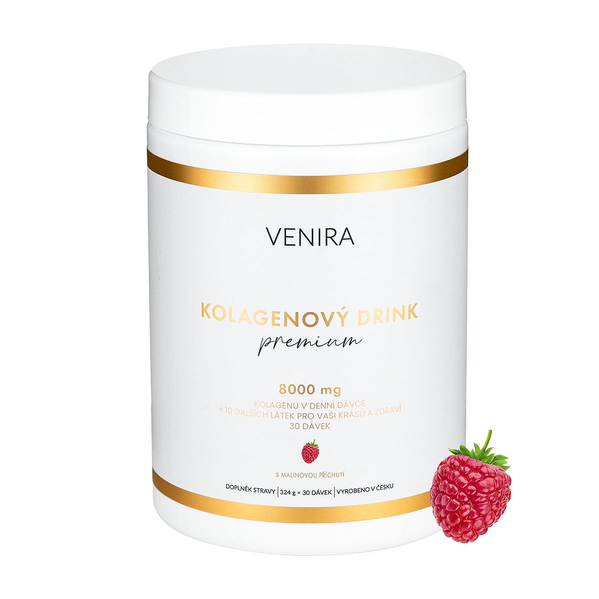 Venira Kolagenový drink Premium malina 324 g