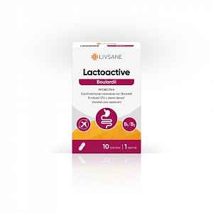 LIVSANE Lactoactive Boulardii PROBIOTIKA tob.10