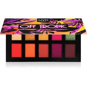 NYX Professional Makeup Off tropic paleta očních stínů odstín Shifting sand 10 x 1,1 g