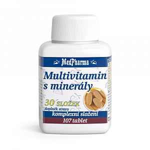 MedPharma Multivitamín s minerály 30 složek tablety 107