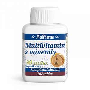 MedPharma Multivitamín s minerály 30 složek tablety 107