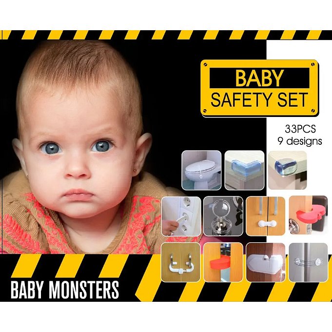 BABY MONSTERS Safety set Bezpečnostní sada 33 ks