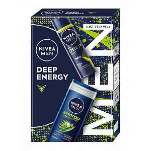 Nivea Men Box Deep Energy 2024 dárková sada pro muže 2 ks