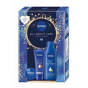 Nivea Box All About Care 2024 dárková sada 3 ks