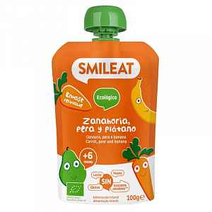 Smileat BIO kapsička hruška karotka a banán 6M+ 100 g