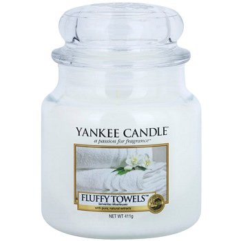 Yankee Candle Fluffy Towels vonná svíčka Classic střední 411 g