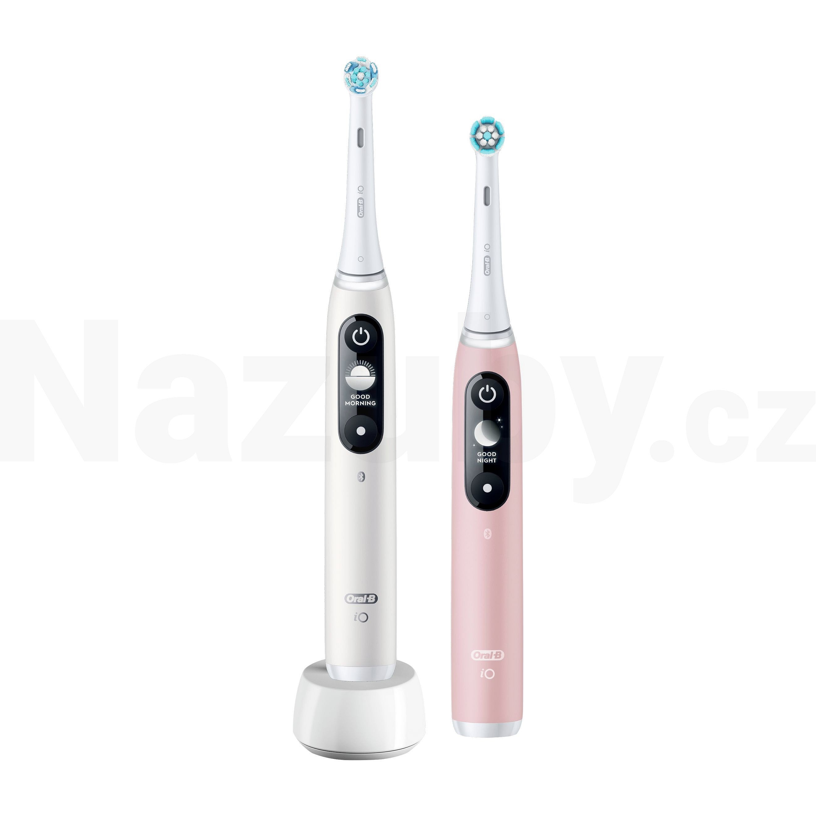 Oral-B iO Series 6N White+Pink elektrický kartáček 2 ks - 100 dní na vrácení zboží