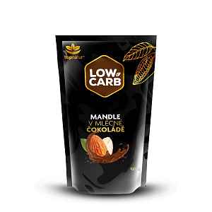 Topnatur Low Carb Mandle v mléčné čokoládě 125 g