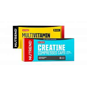 Nutrend Creatine Compressed + Multivitamin Compressed dárková sada 120+60 kapslí