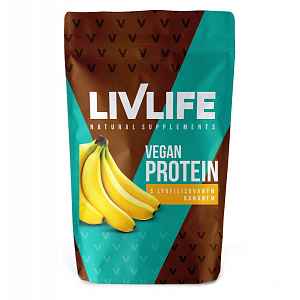 Livlife Vegan Protein s lyofilizovaným banánem 490 g