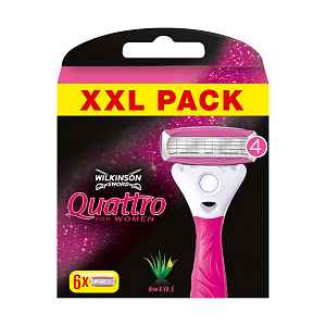 Wilkinson Quattro for Women náhradní hlavice 6 ks