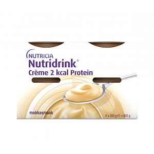 Nutridrink Creme 2 kcal Protein s příchutí kávy 4x200 g