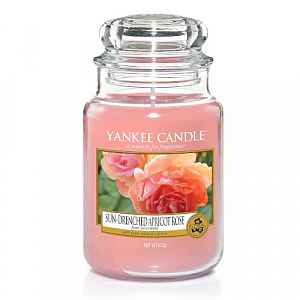 Yankee Candle Sun-Drenched Apricot Rose vonná svíčka Classic velká 623 g