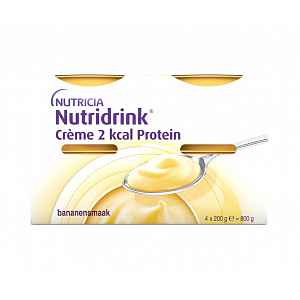 Nutridrink Creme 2 kcal Protein s příchutí banánovou 4x200 g