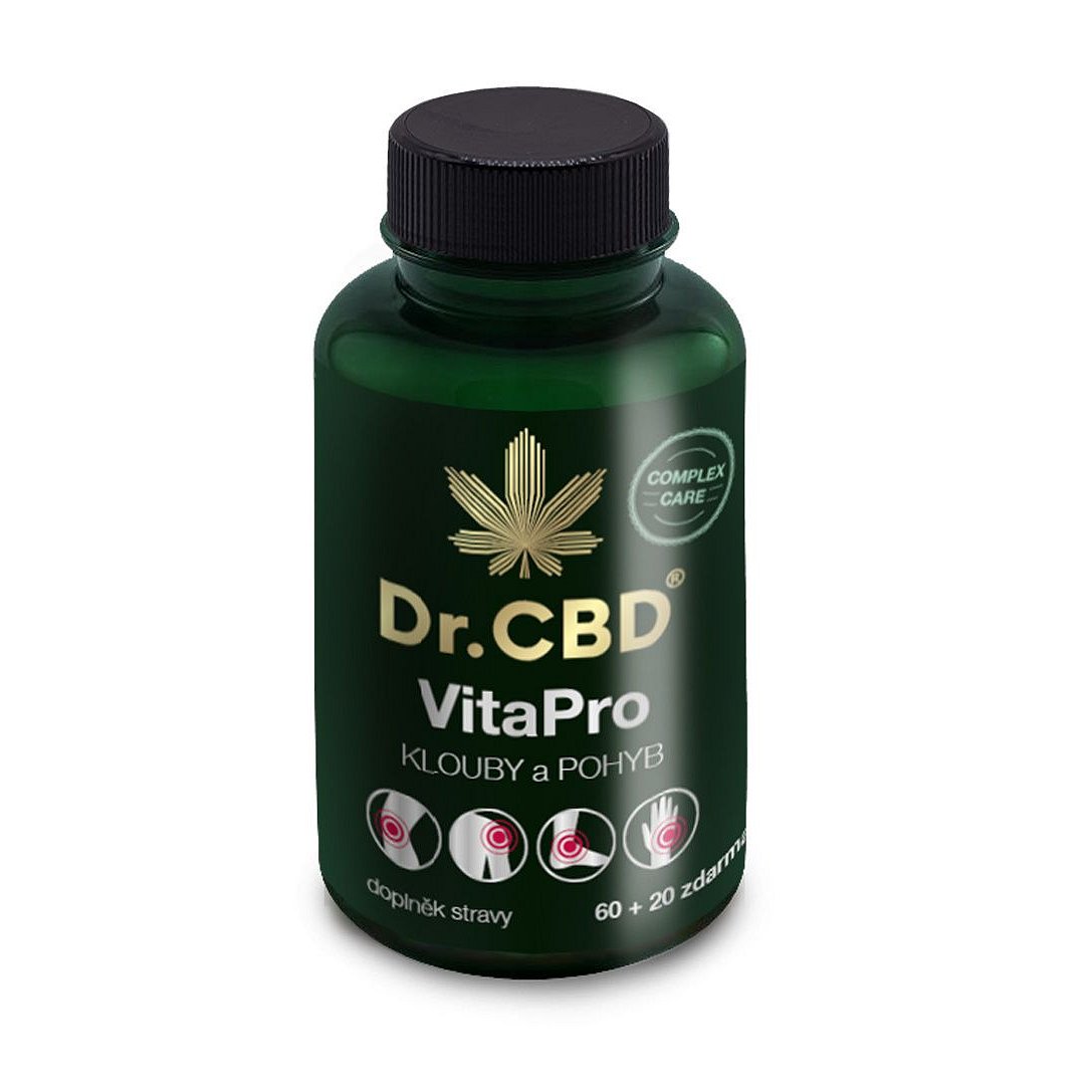 Dr.CBD VitaPro Klouby a pohyb 60+20 kapslí