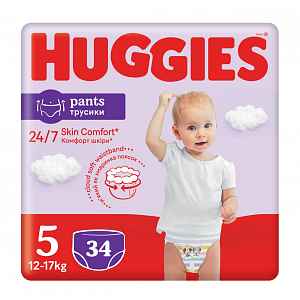 HUGGIES Pants Jumbo 5 12-17kg 34ks