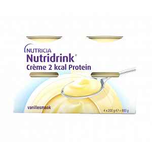 Nutridrink Creme 2 kcal Protein s příchutí vanilky 4x200 g