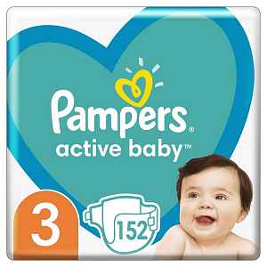 Pampers Active Baby Mega Pack S3 152ks