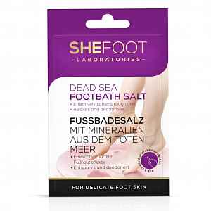 SheCosmetics SheFoot Sůl do koupele na nohy z Mrtvého moře 55 g