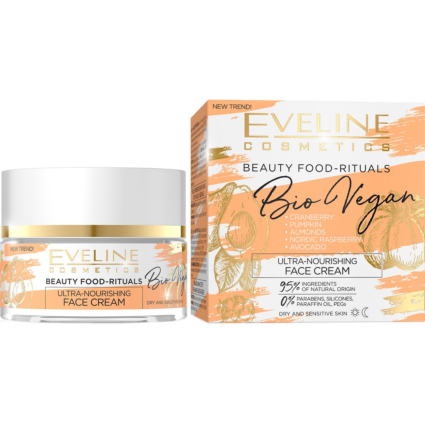 Eveline BIO VEGAN Ultra-výživný denní a noční krém 15ml