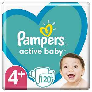 Pampers Active Baby Mega Pack S4+ 120ks