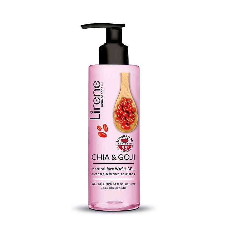 Lirene SUPERFOOD čistící gel s chia a goji 190 ml