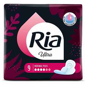 Ria Ultra Normal Plus menstruační vložky 9ks