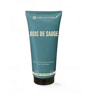 Yves Rocher Men Sprchový gel na tělo a vlasy Bois de sauge 200 ml