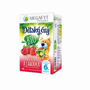 Megafyt Dětský čaj Malina A Jahůdka Bio 20x1.75g