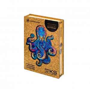 Unidragon Dřevěné puzzle Magnetic Octopus 300 ks