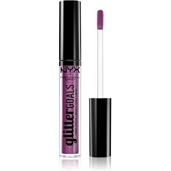 NYX Professional Makeup Glitter Goals tekutá rtěnka odstín 07 Amethyst Vibes 3 ml