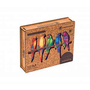 Unidragon Dřevěné puzzle Playful Parrots 291 ks