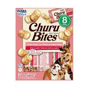 Churu Dog Bites Chicken Wraps Chicken Salmon 8x12g