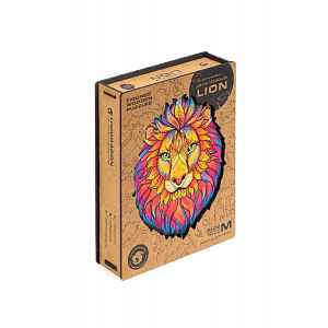 Unidragon Dřevěné puzzle Mysterious Lion 327 ks