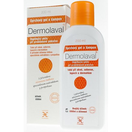 DERMOLAVAL sprchový gel a šampon 200ml