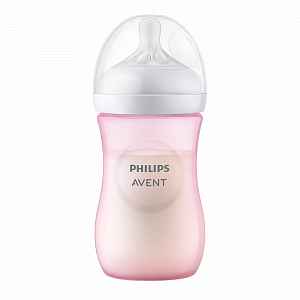 Philips Avent Láhev Natural Response 260ml, 1m+, růžová