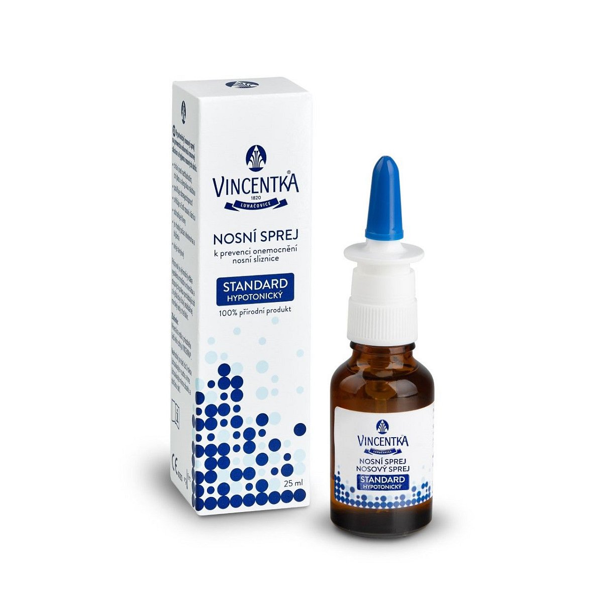 Vincentka Nosní sprej STANDARD hypotonický 25 ml