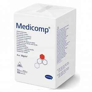 Kompres Medicomp nester.7.5x7.5cm 100ks 4218233