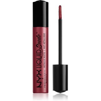 NYX Professional Makeup Liquid Suede™ Metallic Matte voděodolná tekutá rtěnka s metalickým finišem odstín 39 Modern Maven 4 ml